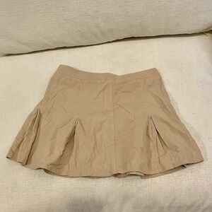 White Fawn Corduroy Tan Pleated Skirt Girl’s XL